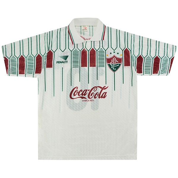 Auswärtstrikot Thailand Fluminense Retro 1989 Weiß Günstige Fußballtrikots